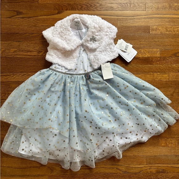 NWT Disney x Pippa and Julie Frozen Gown with Faux Fur coat - Picture 9 of 12